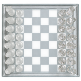 Luxury Frosted Glass Chess Set – Premium Crystal Board Game